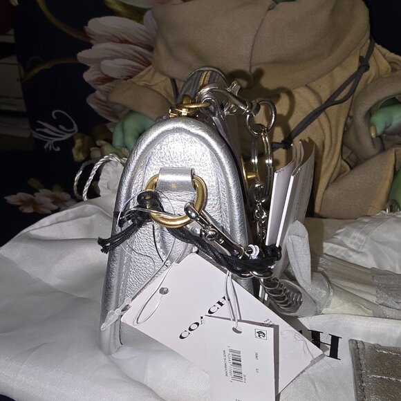 Coach Metallic Originals Quilted Swinger 20 Shoulder Bag - NEW & Wallet - Picture 5 of 9